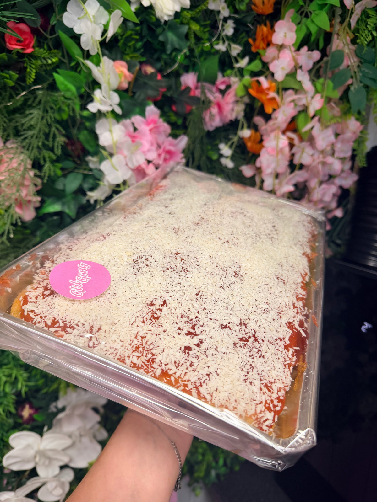 Jam & Coconut Sponge Cake