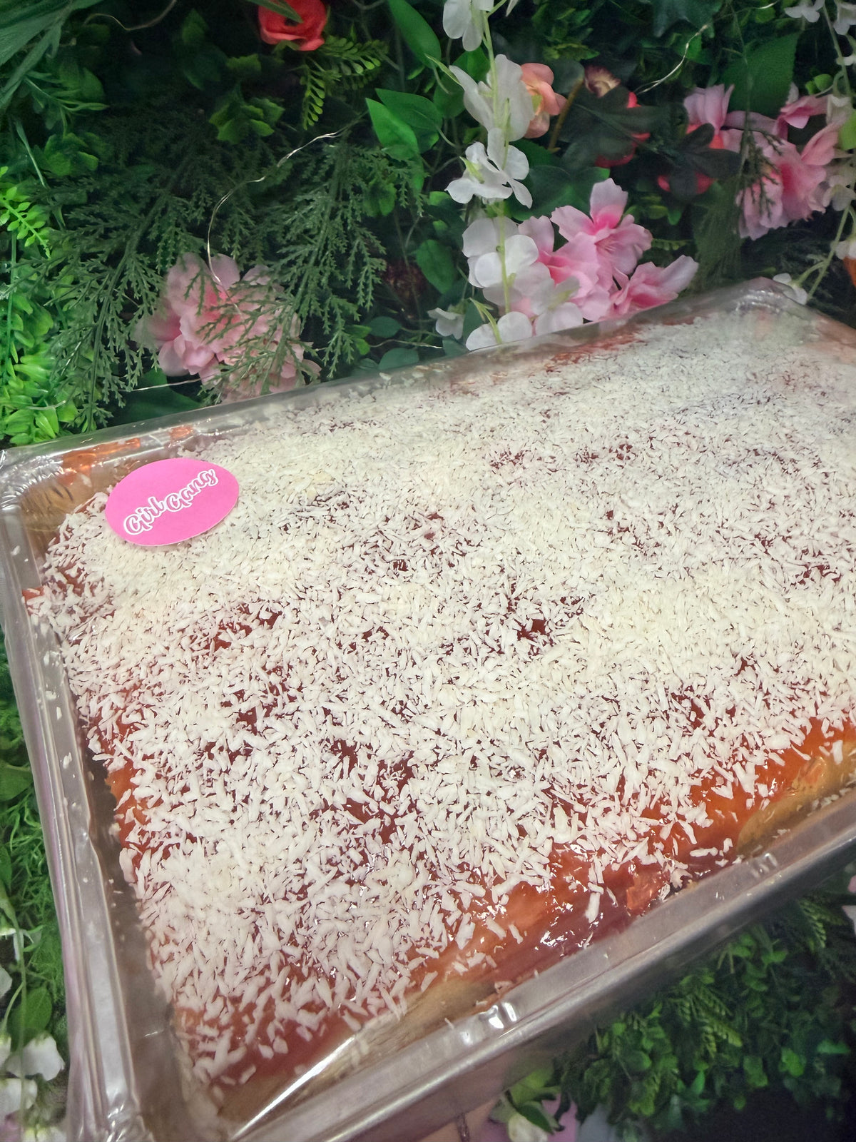 Jam & Coconut Sponge Cake