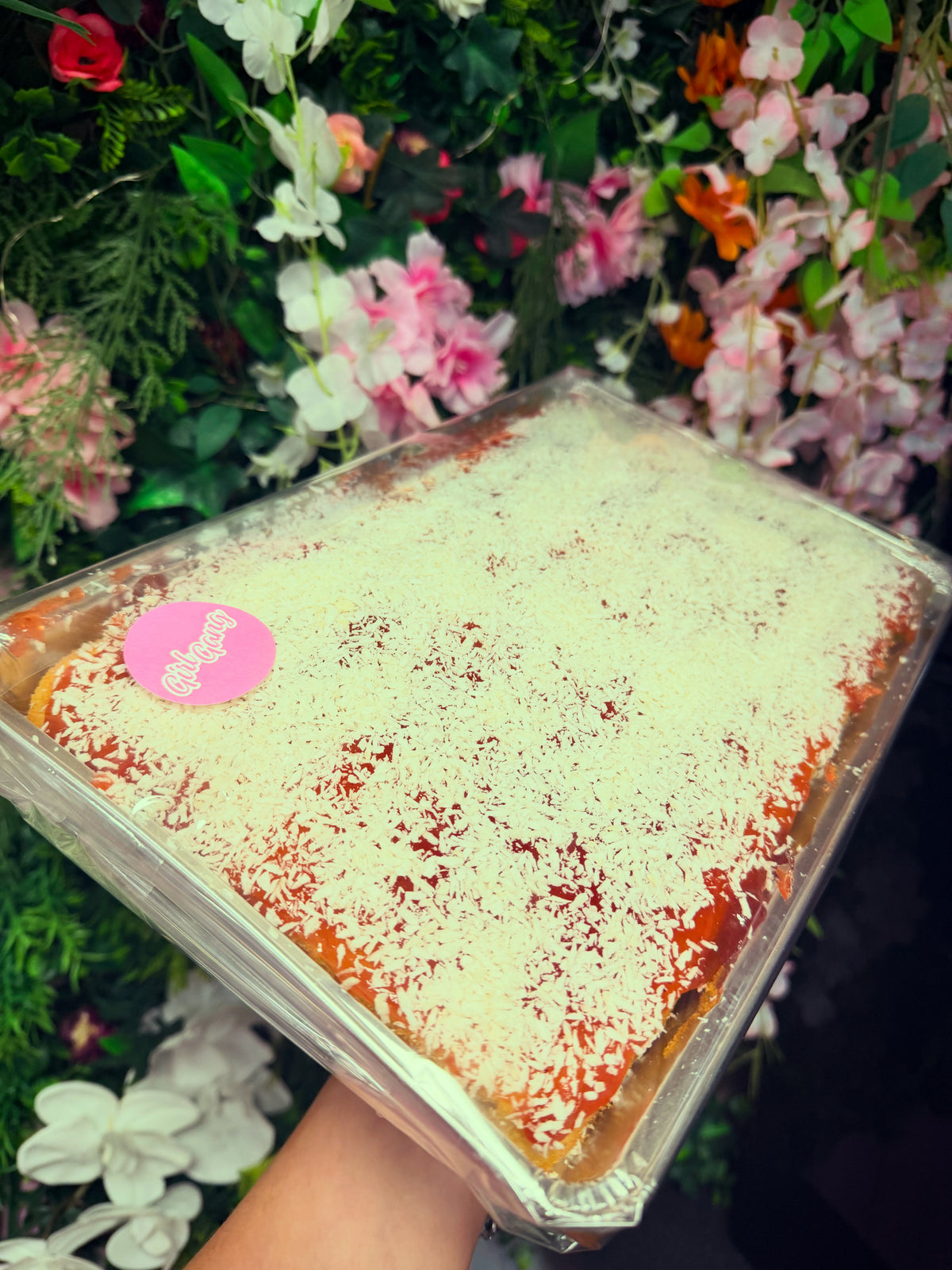 Jam & Coconut Sponge Cake